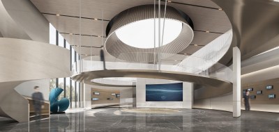 现代售楼处3D模型下载